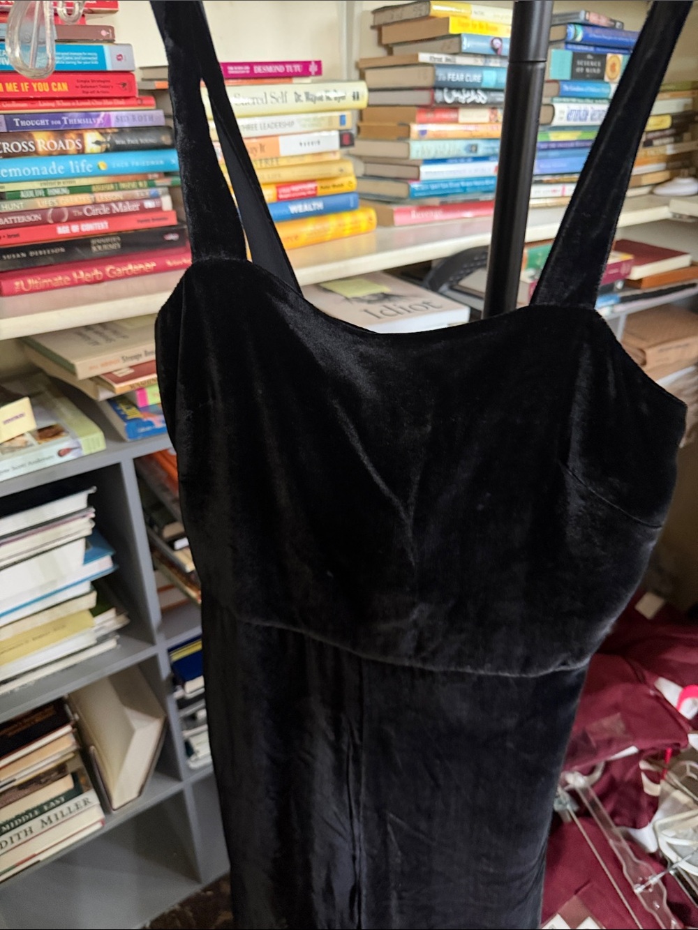 Black Velvet Women's SleevelessJumpsuit - Picture 2 of 5